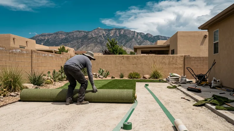 Residential Artificial Grass Installation Albuquerque